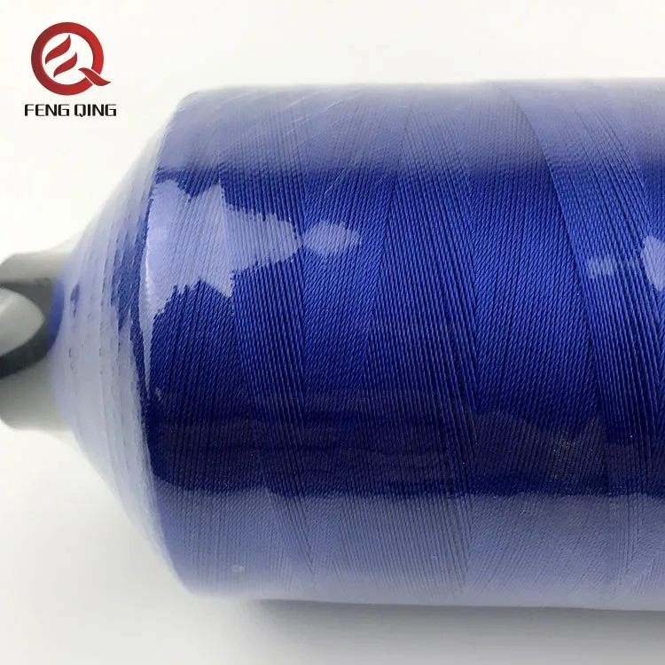 high tenacity 100% polyester sewing thread 120d/2, dyed embroidery thread