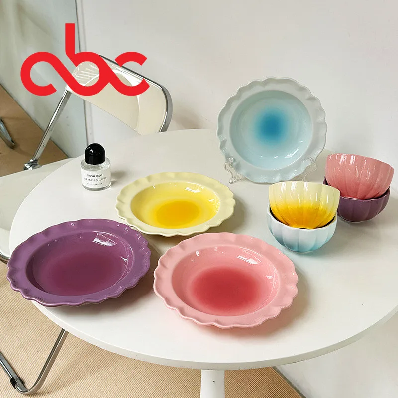 Nordic Style Porcelain Rice Bowl Mini Ceramic Bowl Solid Color Pumpkin Bowl Pink White Gray