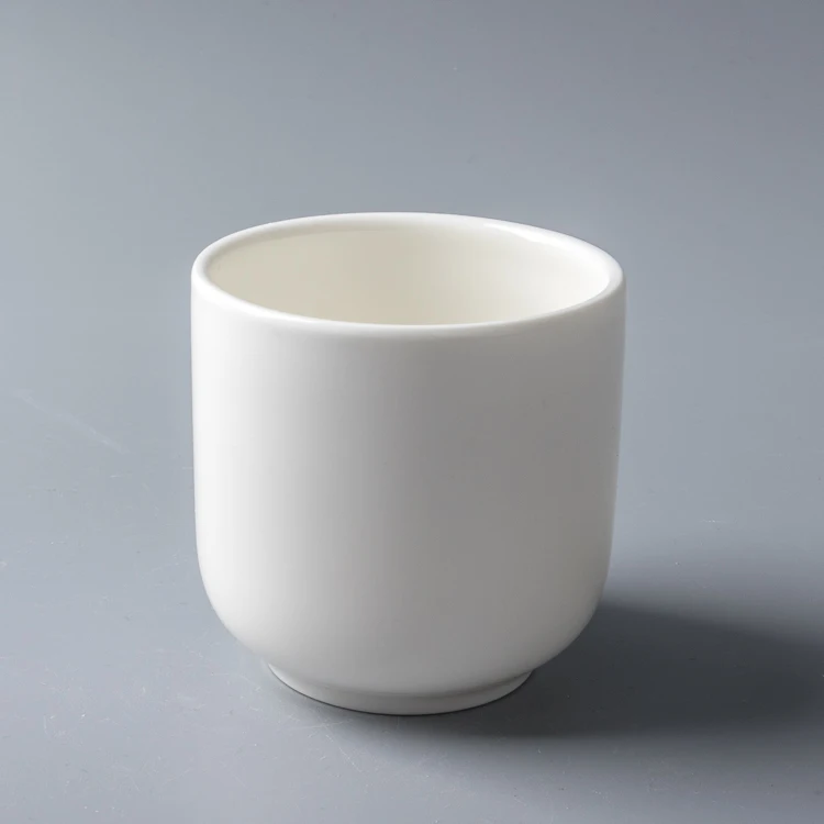 160ml Restaurant small ceramic cups without handle Crockery Tea Cup Set Wholesale Ceramic Coffee Mug Hotel Usage Cup