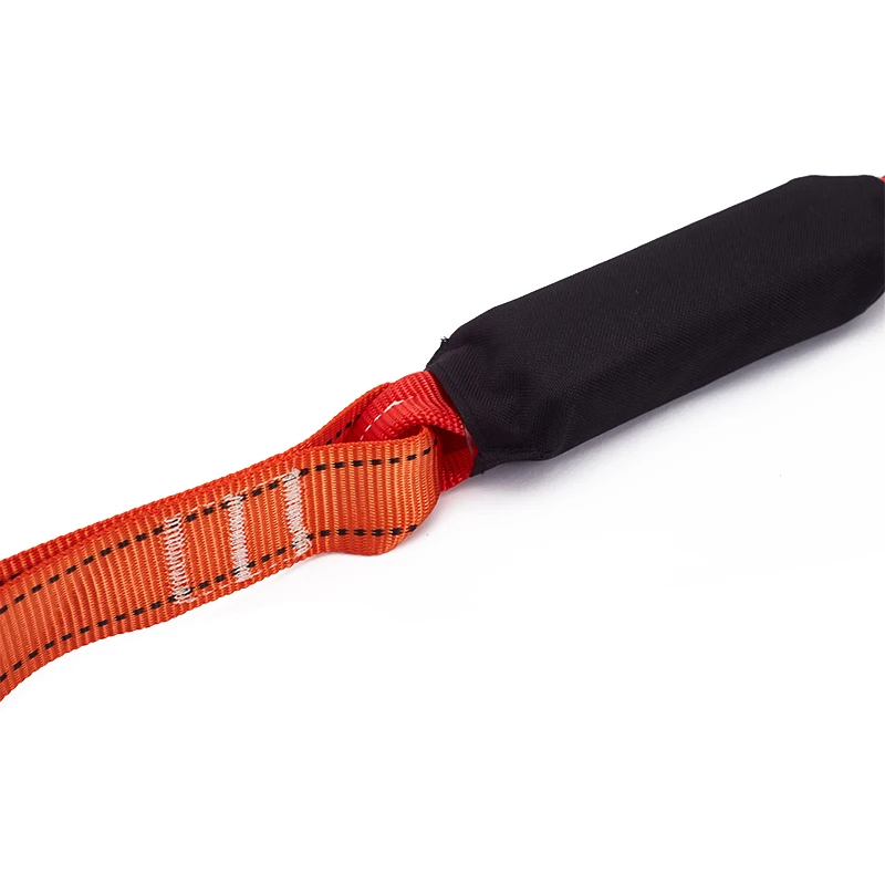 Work Position Belt Double Hook Arrest Elastic Lanyard with Shock Absorbe Fall Harness Polyester