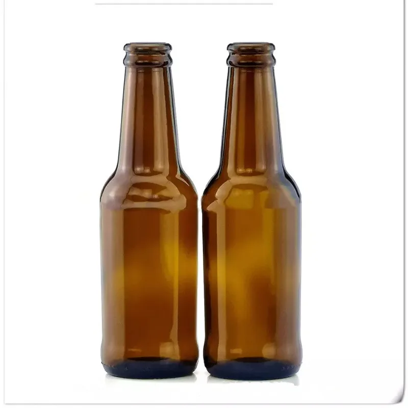 Empty amber dark brown beer glass bottle 250 ml 300 ml 330 ml 500 ml 650 ml 750 ml 1000 ml beer glass bottle
