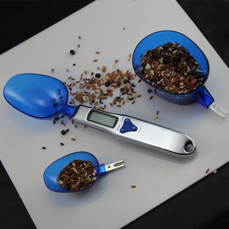 J&R 500g 0.1g High Precision Digital Kitchen Food Weighing Scale with 3 Measuring Spoons