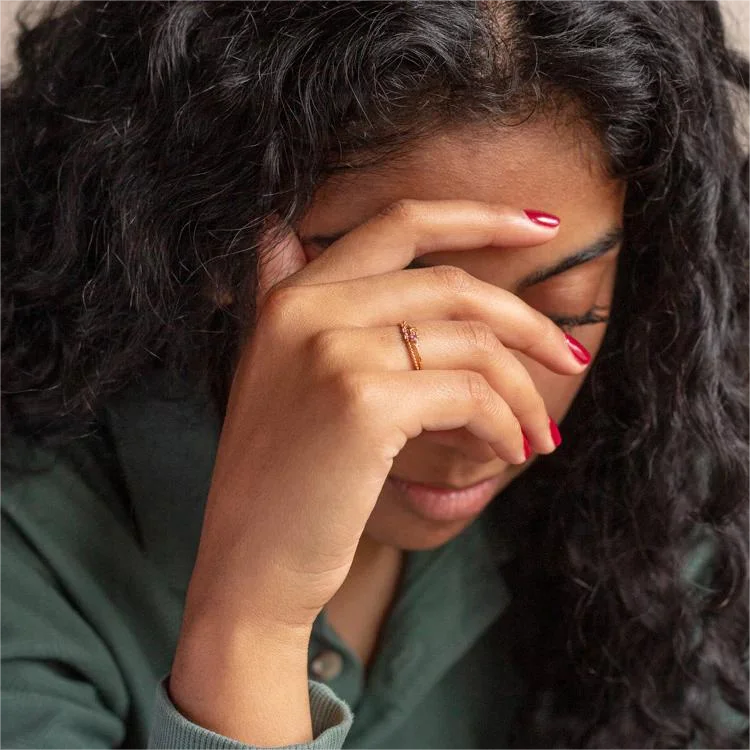 New Design Fashion Jewelry S925 Gold Plated CZ Twist Double Cross Sparkle Star Moon Ring Band