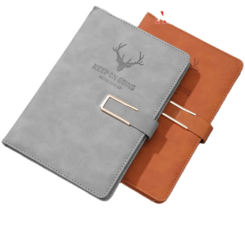 U-buckle simple art cortex thickened notepad creative a5 gift paper products wholesale pu notebook school notebook