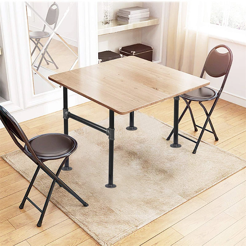 Винтажные 30-дюймовые металлические трубы из серой стали современный дизайн Промышленный Набор ножек стола для столовой/кухни железный стул Legs-VT-02.050