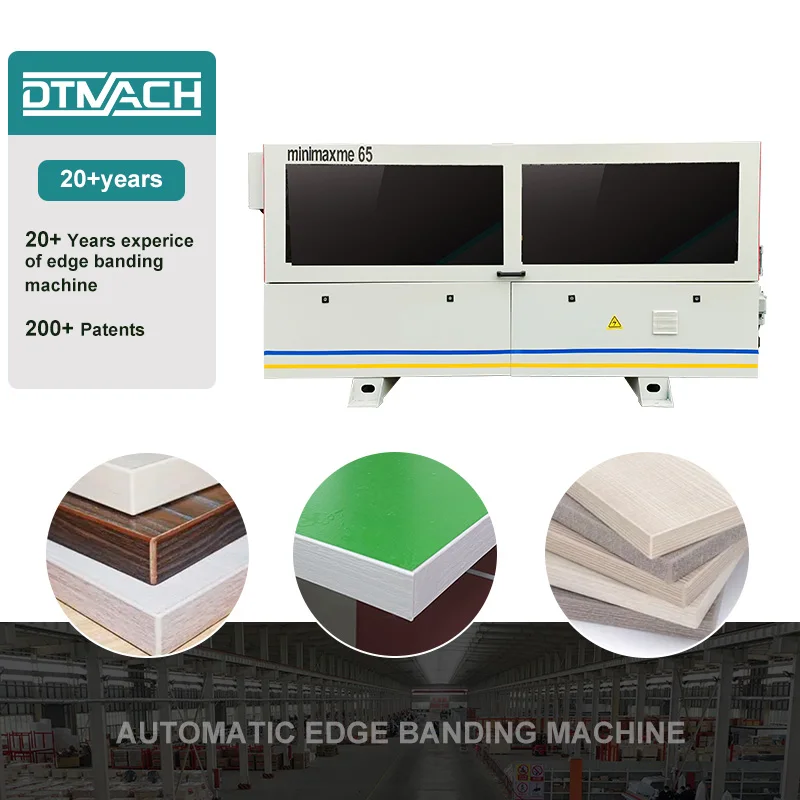 DTMACH edgebander, Кромкооблицовочный станок, автоматический ПВХ фанерный полностью автоматический кромкооблицовочный станок для деревообработки