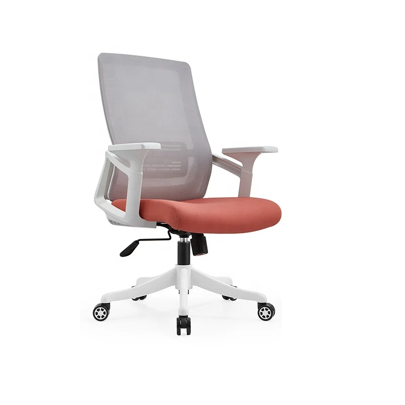 Gray Colour Fashion  Business Office Chair Headrest Adjustable Mesh General Manager Swivel Chair Not leather