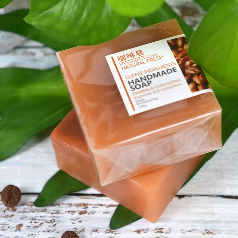 QQLR Biotech Natural Organic 100g Skin Care Whitening Soap Firming Exfoliating Coffee Handmade Soap