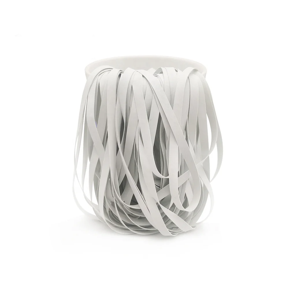Non-latex rubber  / latex-free straps elastic synthetic rubber straps for non-woven cap and  cuff elastic