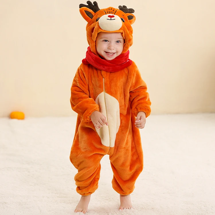 MICHLEY Kids Boy And Girl Cosplay Stitch Cartoon Clothes NewBorn baby Rompers