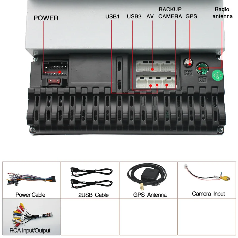 Android Car Radio 360 Rotation 10inch  Dvd Player Car Navigation Monitor 360 Camera