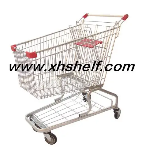 60~240L heavy duty german style supermarket shopping trolley with factory price