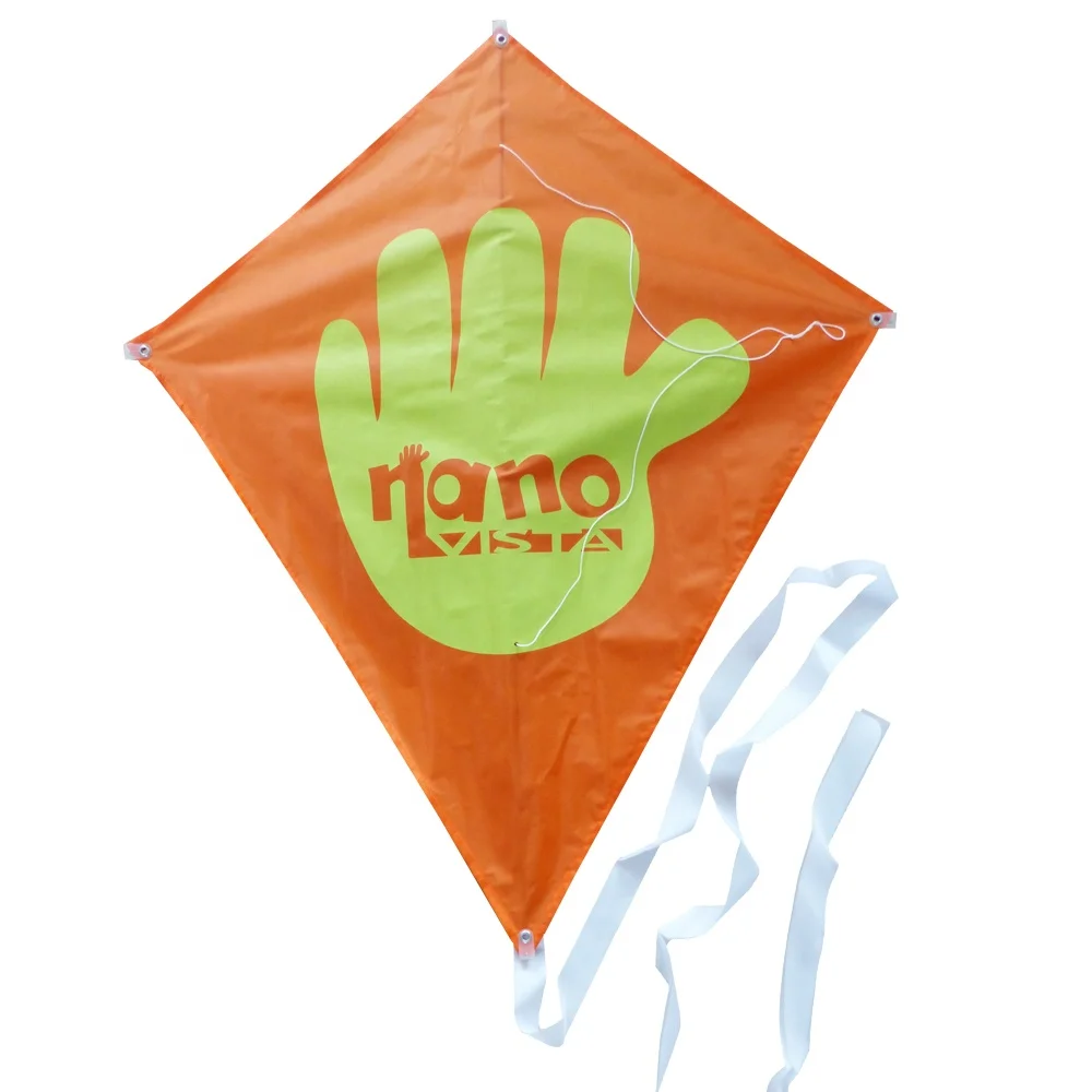 diamond shape polyester flying kite for children