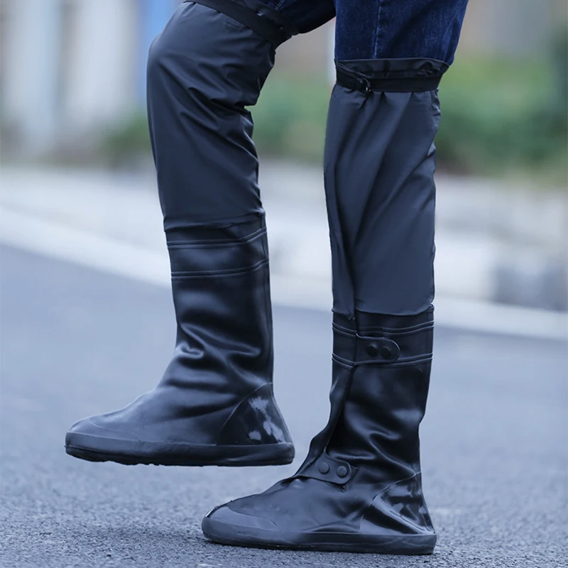 Anti-slip Over-the-knee Rain Boots Cover Adjustable Cuff Waterproof Riding Water Pants Rain Boots Cover Paddy Field Boots