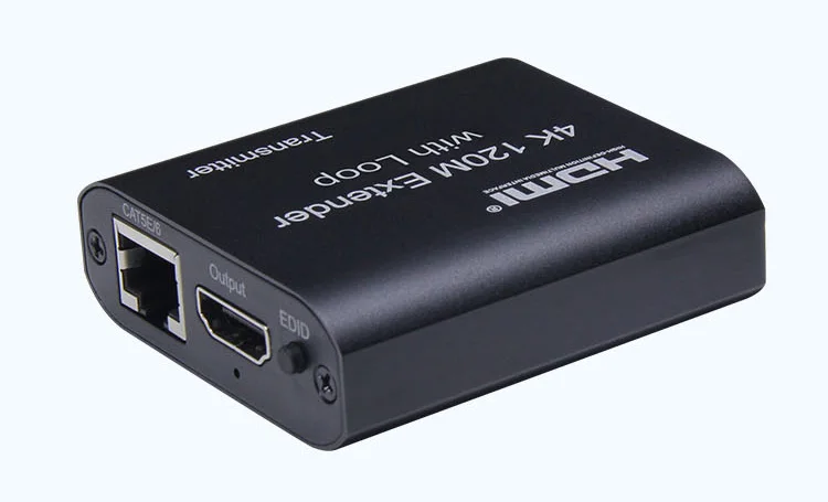 30% Off Hd Lan Rj45 4K 120M Single Cable Hdmi Extender Via Cat5E/6 Laptop Screen Hdmi Extender with Loop And Audio