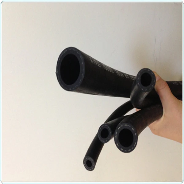 Textile Braid Air Compressor Hose 1/2 3/8 20 Bar Coil Black Rubber J1402 Dot Air Brake Hose With Air Hose Couplings