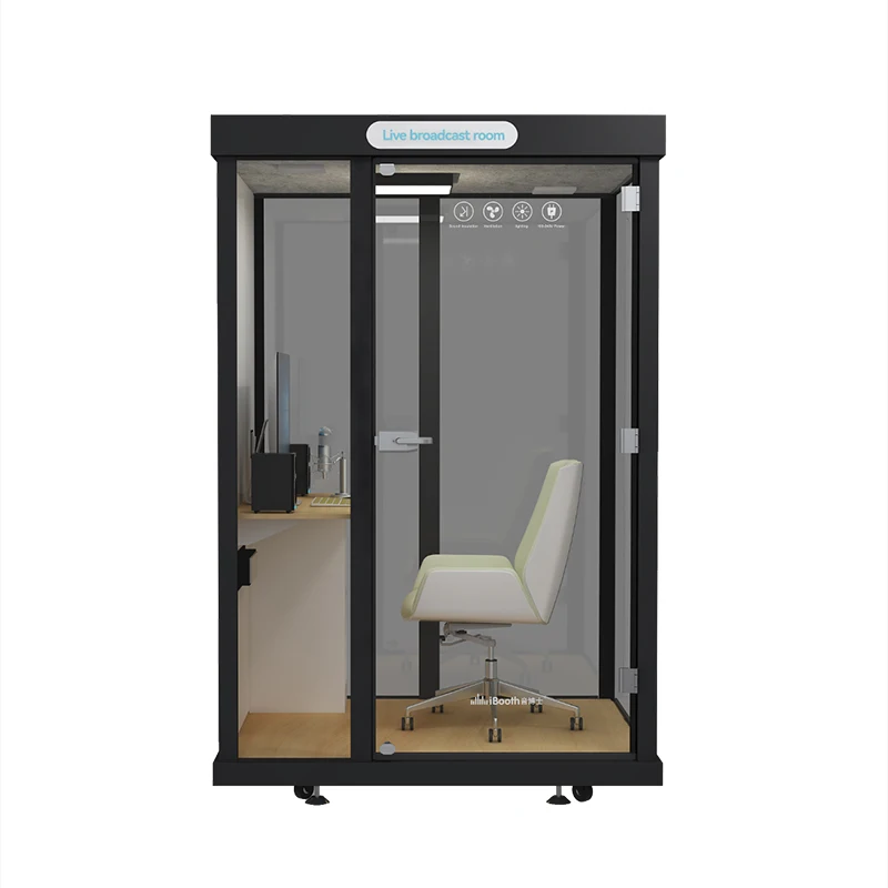 A mini telephone cabin sound isolation booth soundproof pod  for work