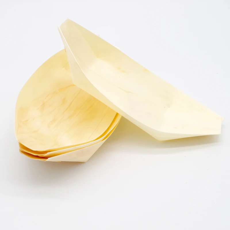 Factory disposable bamboo wood boat shushi for party food