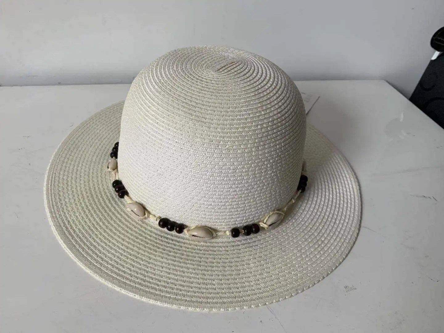 2023 Wholesale New Fashion Visor Wide Brim Preferential Factory Price Beach Straw Hats