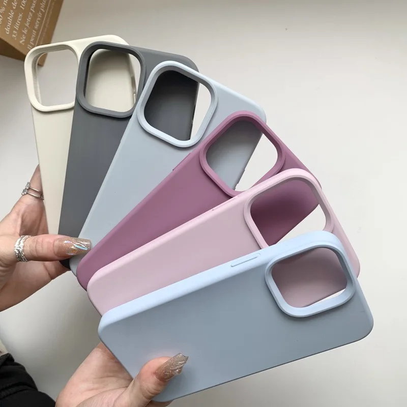 In Stock Soft Cellphone Mobile Cover Silicone Phone Case For Iphone X 8 7 6 Plus 11 12 13 14 plus 14 pro max