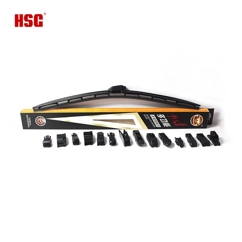 HSG auto  windshield wiper multifunction10+1 U hook Boneless Wiper car wash tool summer auto parts car window cleaner
