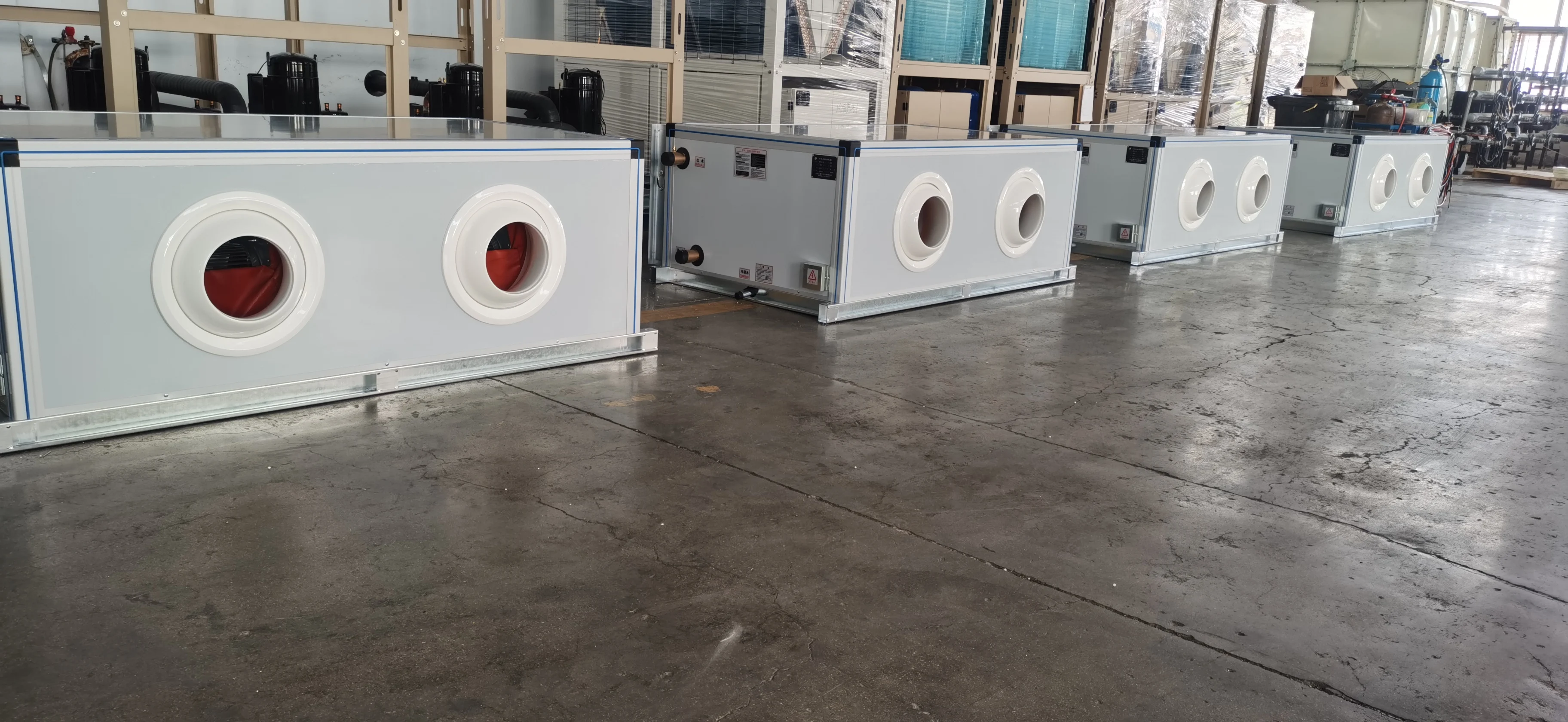 AHU high air flow ceiling-mounted air handling units with emitted air  CE certification