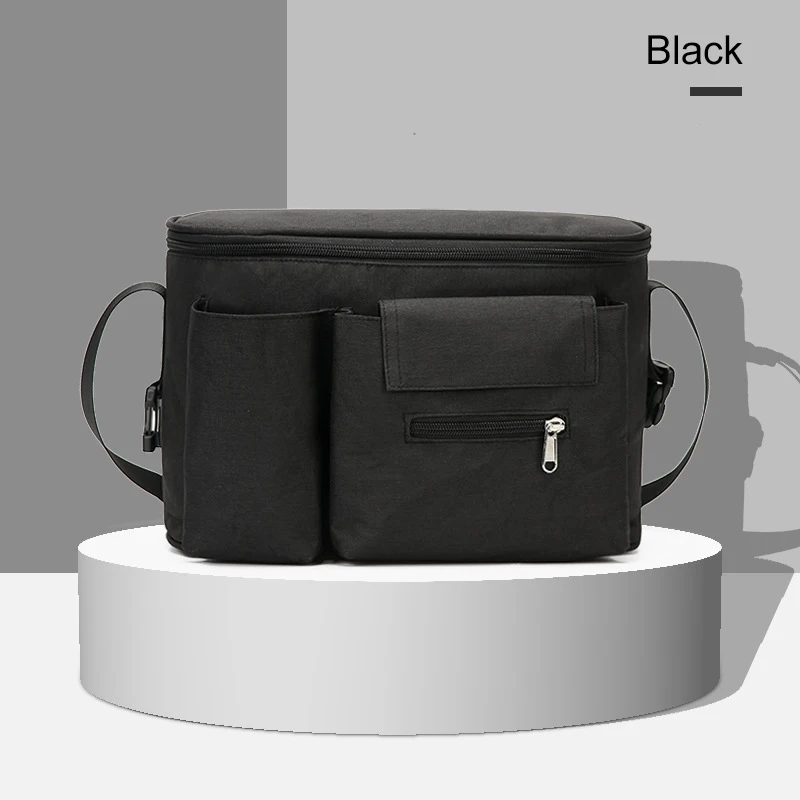 Stroller Organizer with Cup Holders Shoulder Strap Large Storage Diaper Bag Mother Care Organizer Hanging Baby Diaper Bag