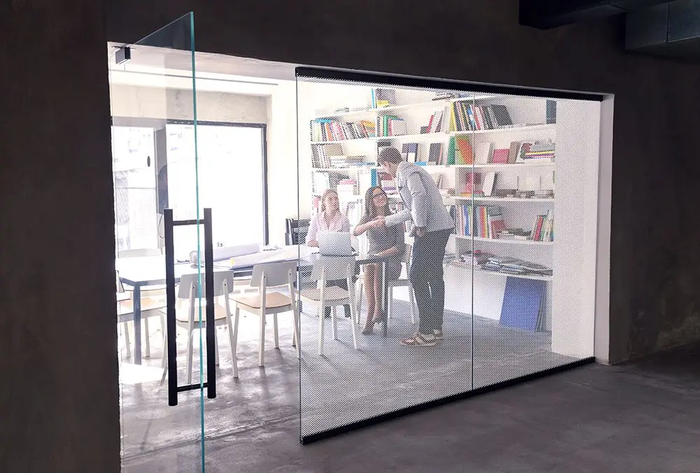 LAUFEN window film living room dots beautiful home glass film bathroom decorative reeded glass film