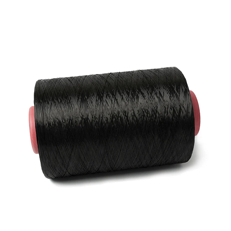 Износостойкая Высококачественная скрученная нить UHMWPE черное волокно 1600D uhmwpe