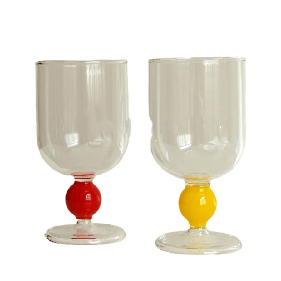 Stained Glass Champagne Cups High Borosilicate Creative Tall Home Large Capacity Wine Cocktail Glass Cup