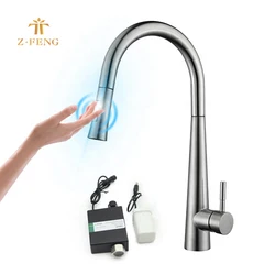 Smart touch кухонный кран тушить нержавеющая сталь Смеситель для мойки коснитесь один-ручка сенсорная кухня cupc смесители ванной комнаты с