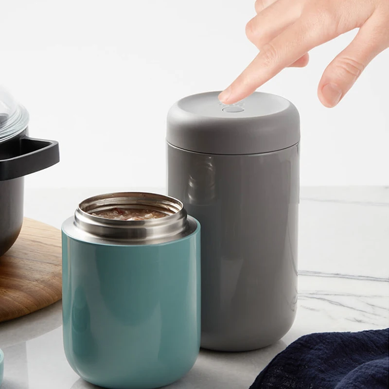 Xiaomi Mijia BergHOFF Insulation Tank 750/500ml Stainless Steel Braised Beaker 24h Thermos Food Container Multi-Purpose Mini Pot