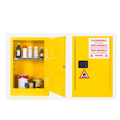 Прямая поставка с завода высокое качество желтый химический легковоспламеняющийся газовый баллон шкаф для хранения продажи