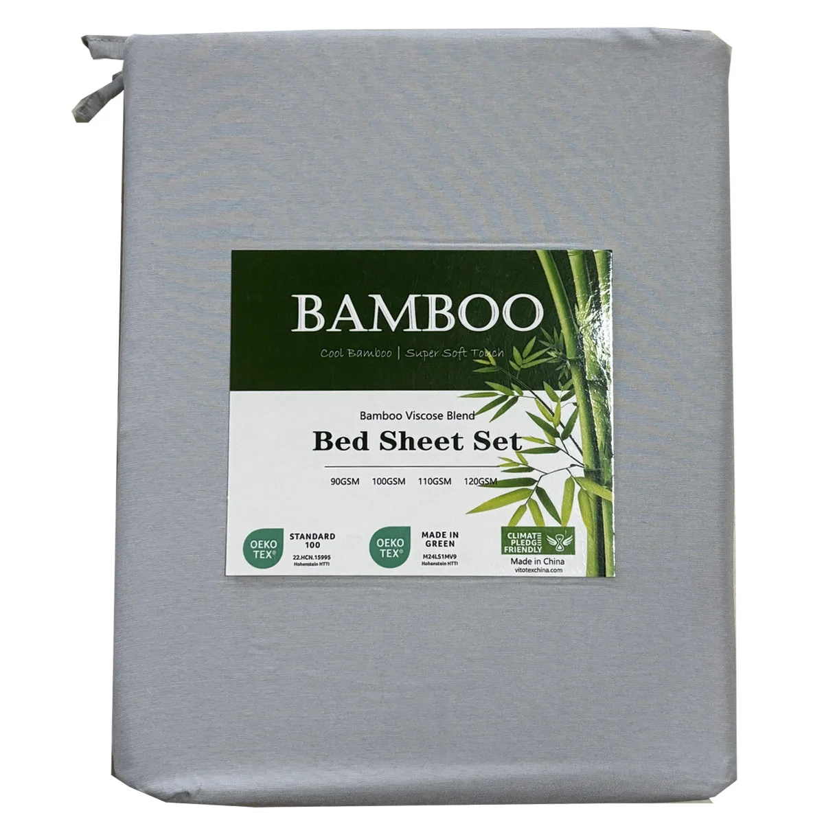 Ультра мягкая вискоза 90GSM из бамбука роскошно и охлаждающая бамбуковая Простыня 4 шт.