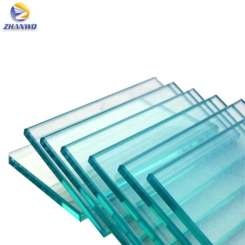 clear flat tempered glass panels for curtain wall