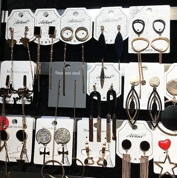 PUSHI Jewelry Earrings New Arrivals Stainless Steel Jewelry Long Simple Earrings Wire Wrap Earrings Korean Mix Pendientes Mujer