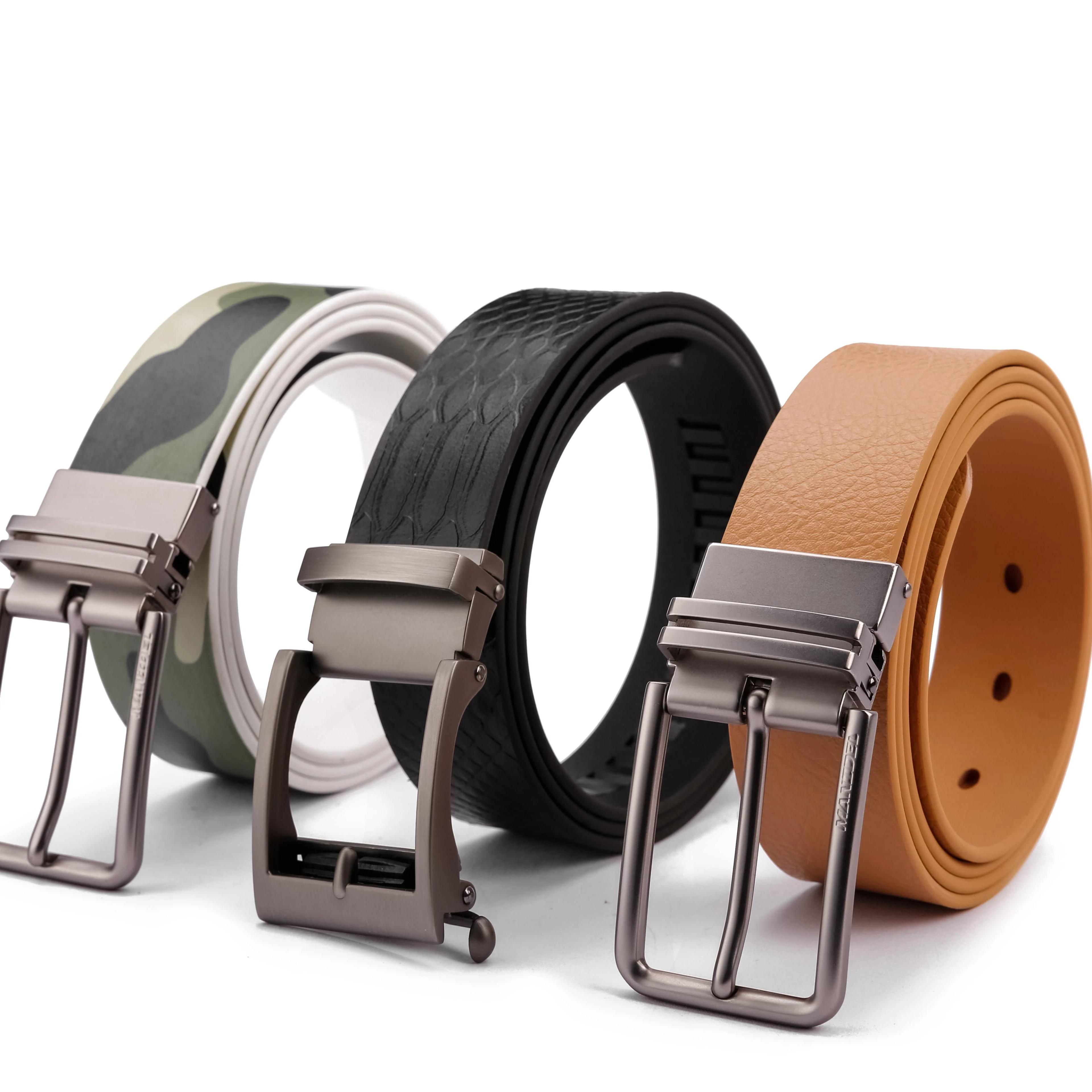 Manufacture Metal Belt Buckle Accessories Cowhide Adjuster Belt Buckle designer Belts Men