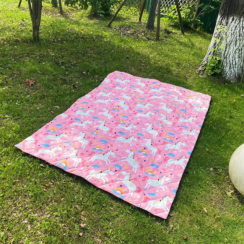 Плед складной для пикника портативный Водонепроницаемый одеяло с тканевым ремешком отдыха на открытом воздухе походов пляжа