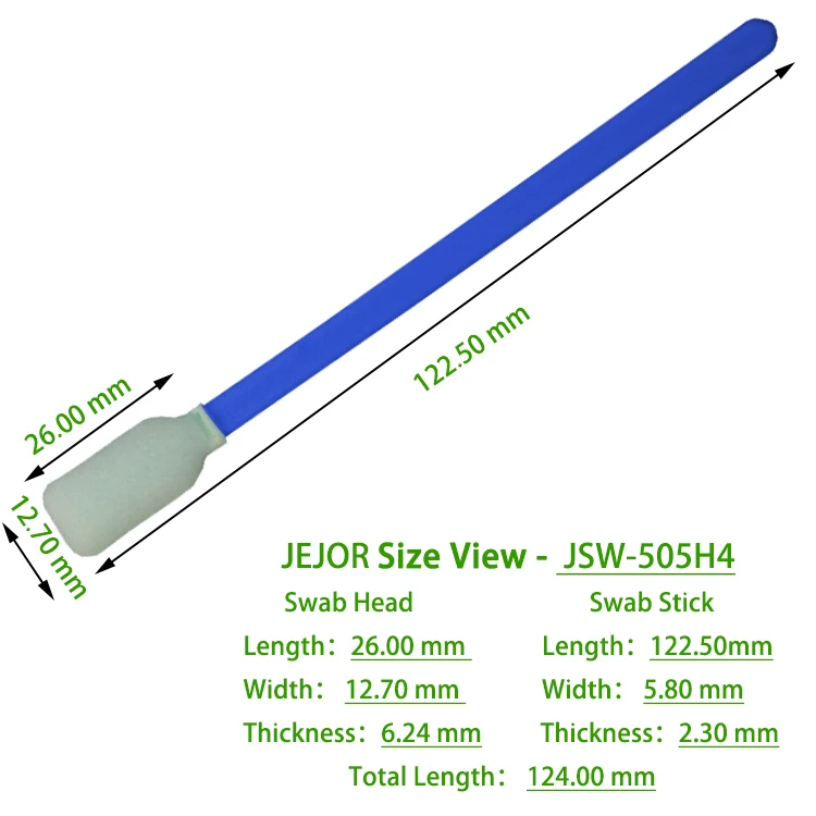 
Cleanroom Lint Free High Absorption Foam Head Soft Tip Clean Camera Lens Printer Swab 