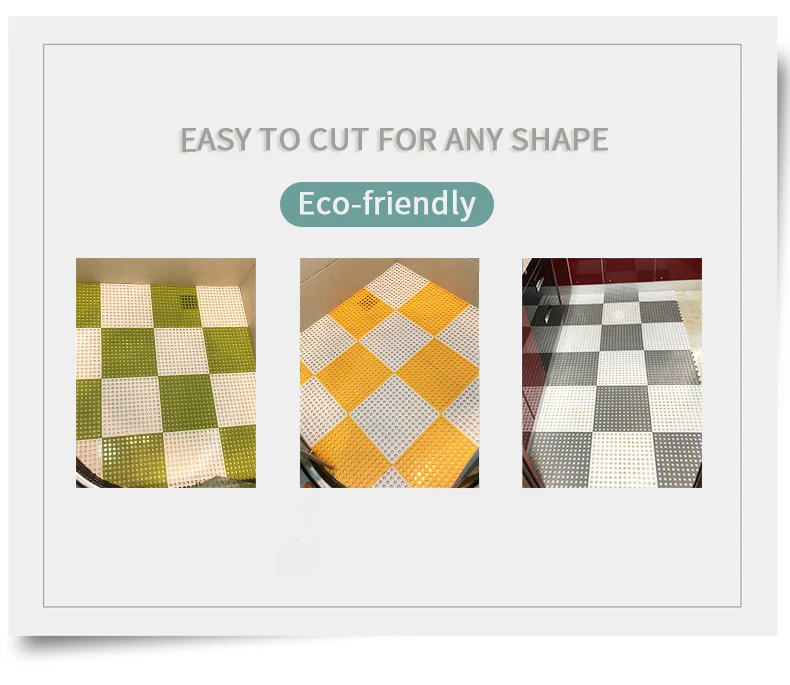 2023 best seller eco-friendly floor mat anti-slip soft TPE  assembly Bath mat for bathroom