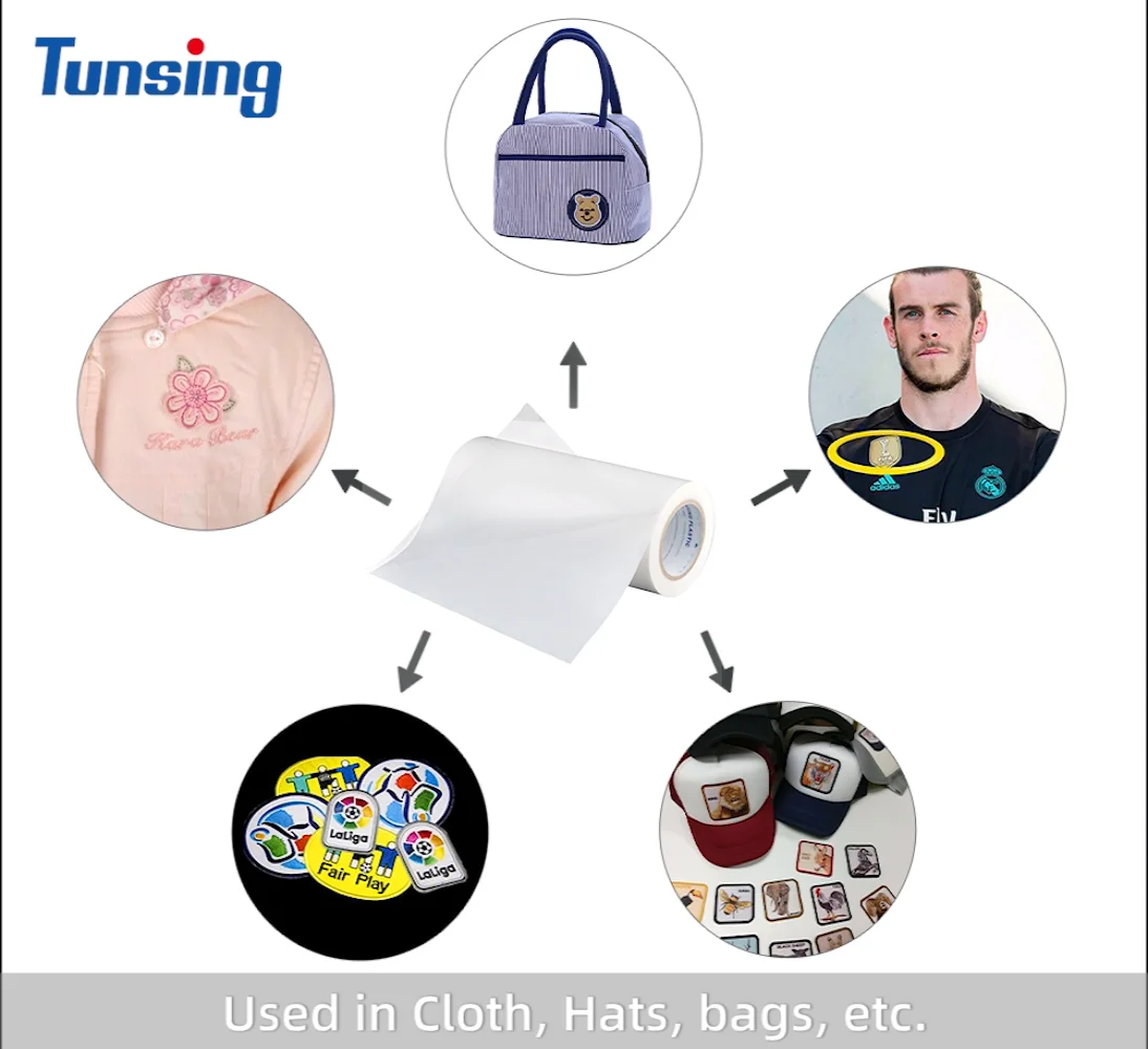 Milky White 100 Micron Polyester Pes Hot Melt Adhesive Film For Patch