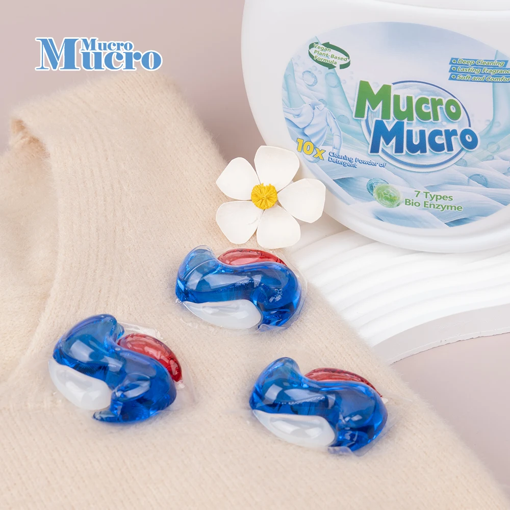 3 In 1 3d Color Protection Fragrance 10g*50 8x Deep Clean Odor Removing Bacteria And Mites Laundry Detergent Pods