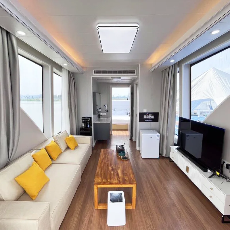 Pontoon House Boat Floating Houseboat Water Hotel Restaurant Luxury Floating House Boat