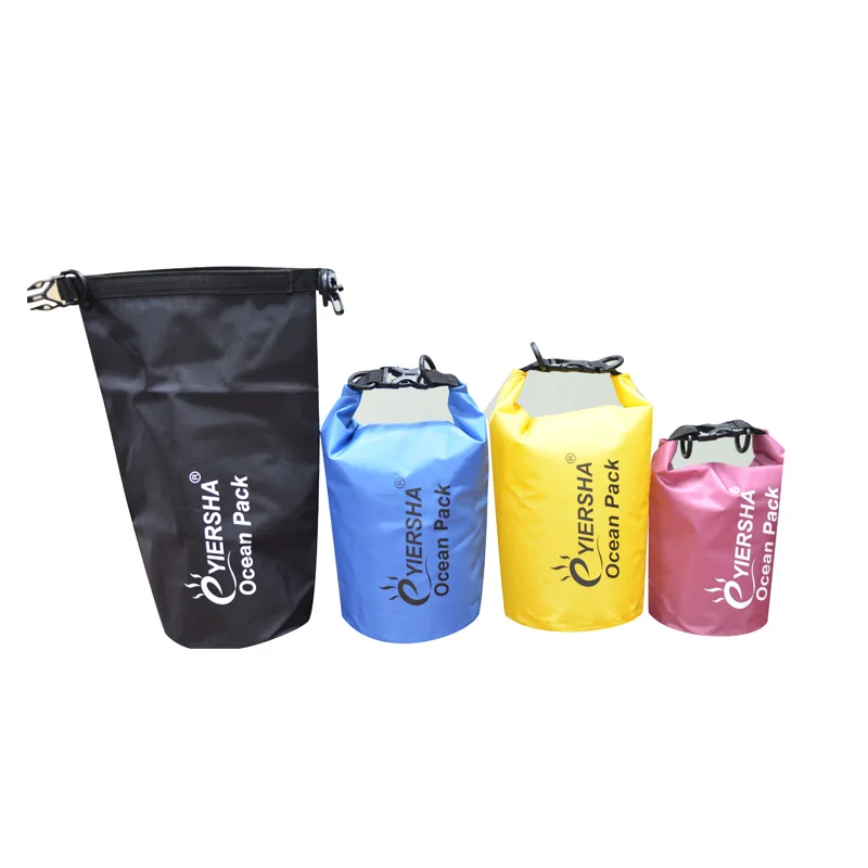 
Wholesale Outdoor Camping Accessories PVC Tarpaulin Lightweight Roll Top Waterproof Dry Bag Outdoor Bag 