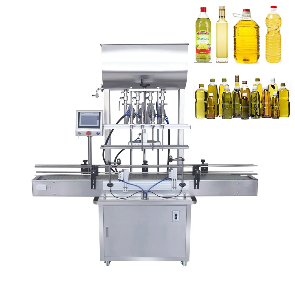 YK  2/4/6/8/10 heads automatic cooking vegetable oil bottle filling machine price,beverage wine filling machine