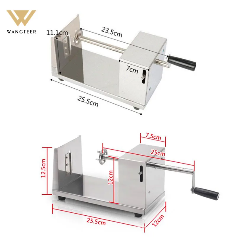 Hot Selling Spiral slicer manual potato cutting machine cutter