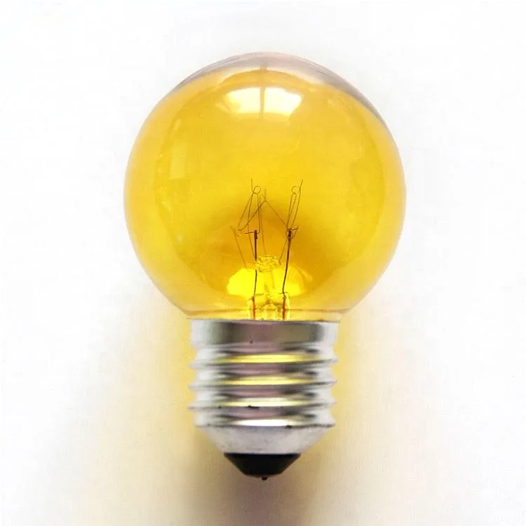 G45 40w E26 E27  blue light blue ball globe shape colorful incandescent bulb