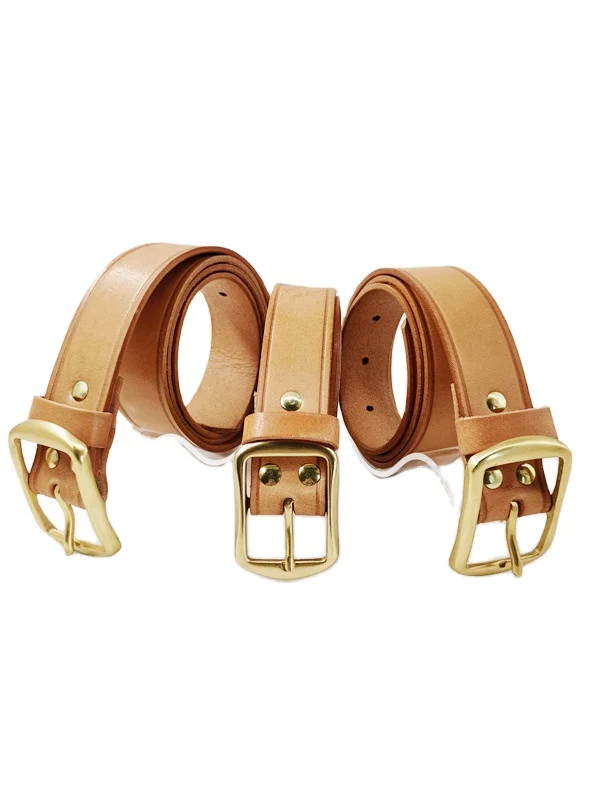 Promotion popular leather punching belt for men
