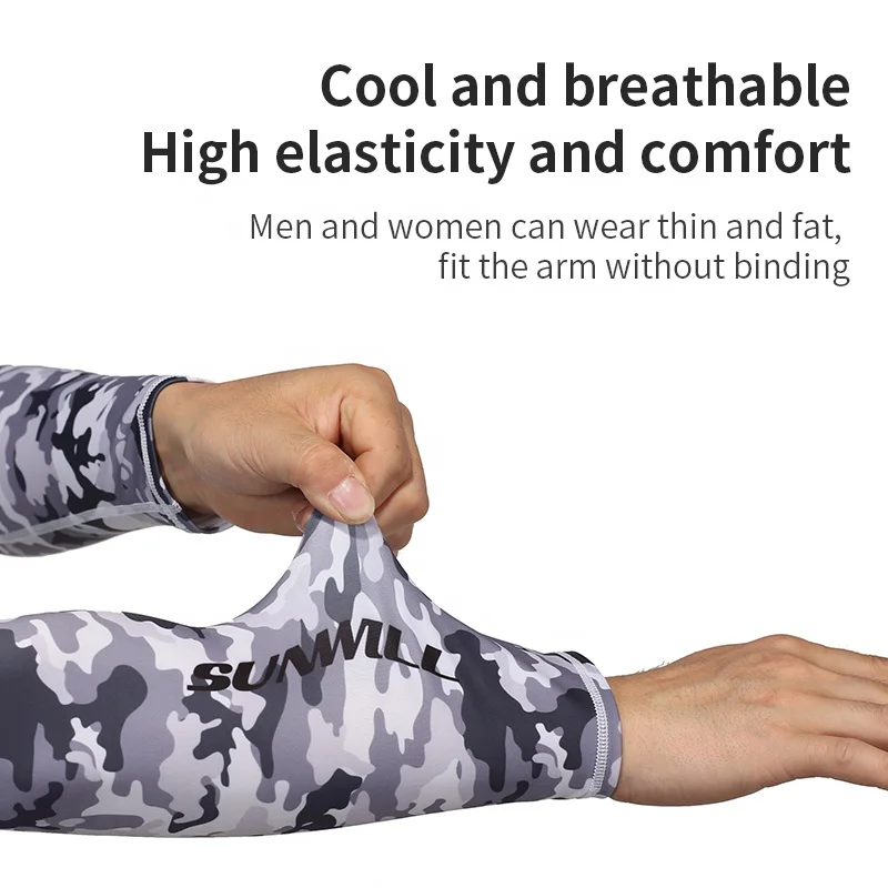 Custom Summer UV Sun Protection Sports Compression Football Volleyball Cycling Running Arm Sleeves