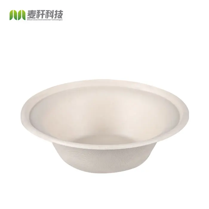 
New material disposable tableware take away bowls compostable biodegradable sugarcane packaging bagasse pulp 